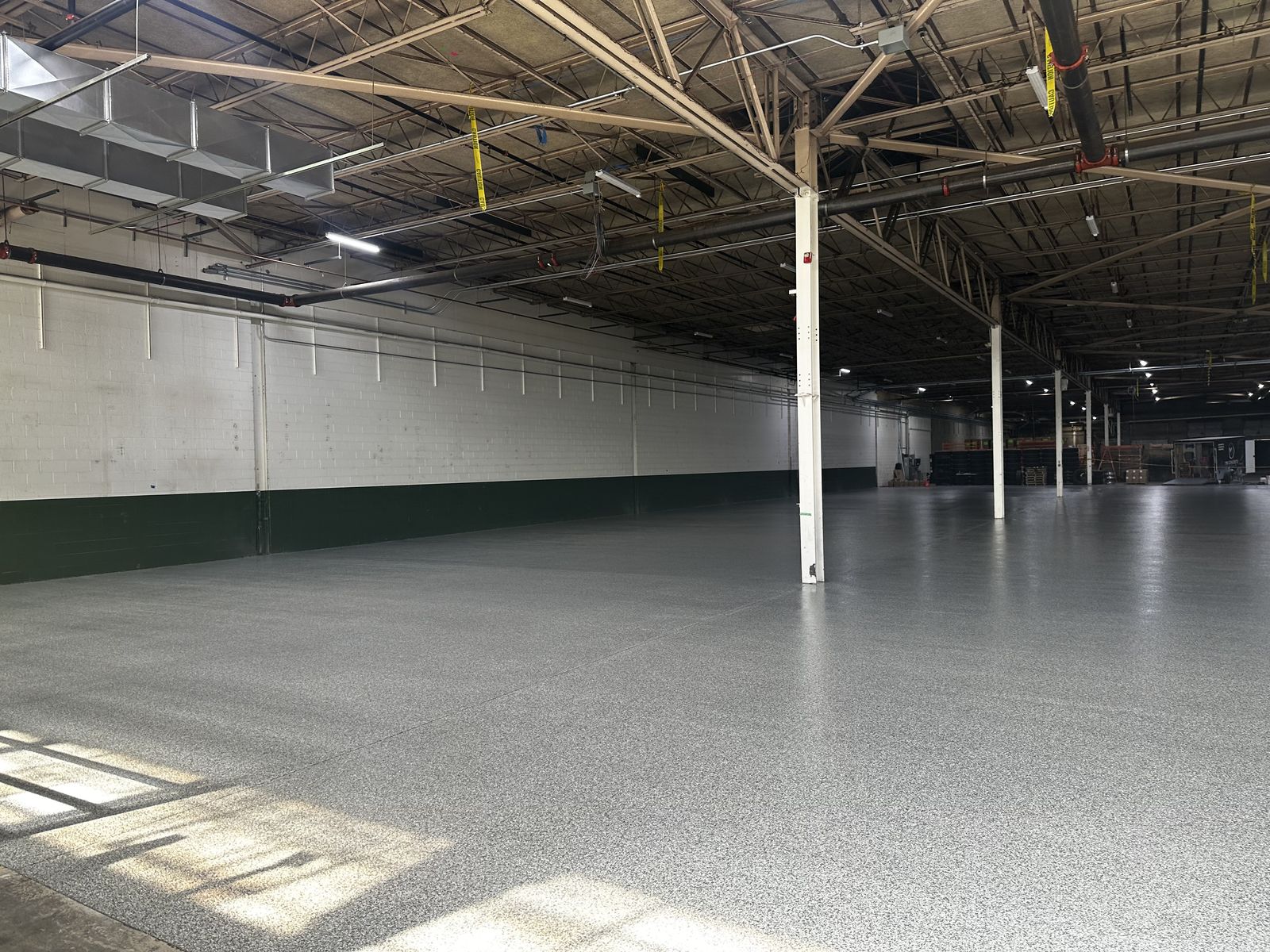 Commercial warehouse floor coating